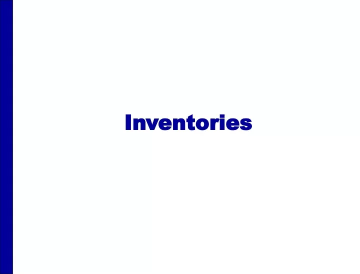 inventories