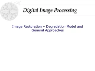 Image Restoration – Degradation Model and General Approaches
