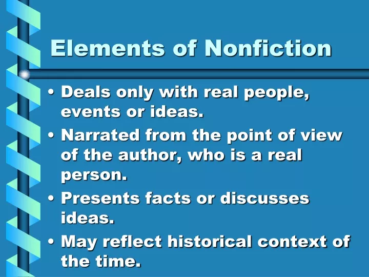 elements of nonfiction