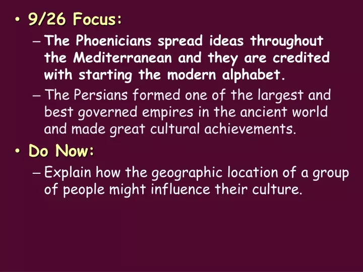 9 26 focus the phoenicians spread ideas