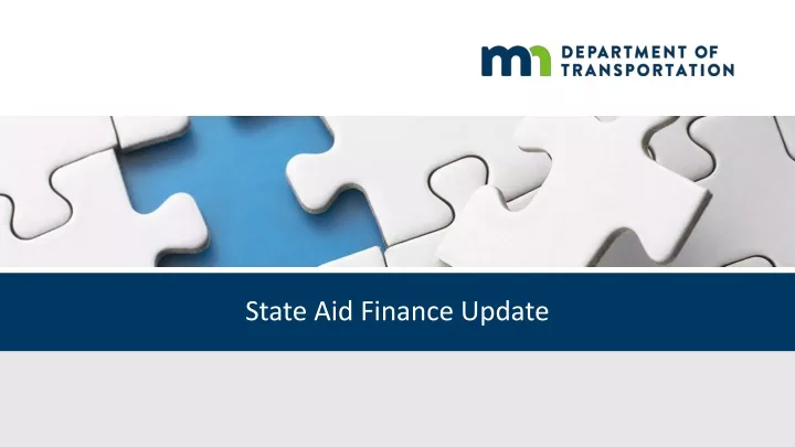 state aid finance update
