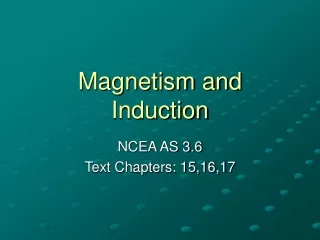 magnetism and induction