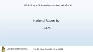 IHO Hydrographic Commission on Antarctica (HCA)