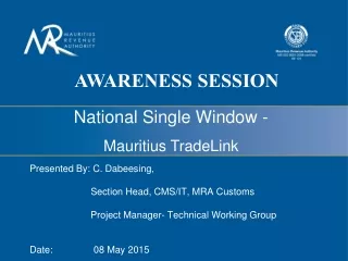 National Single Window -  Mauritius TradeLink