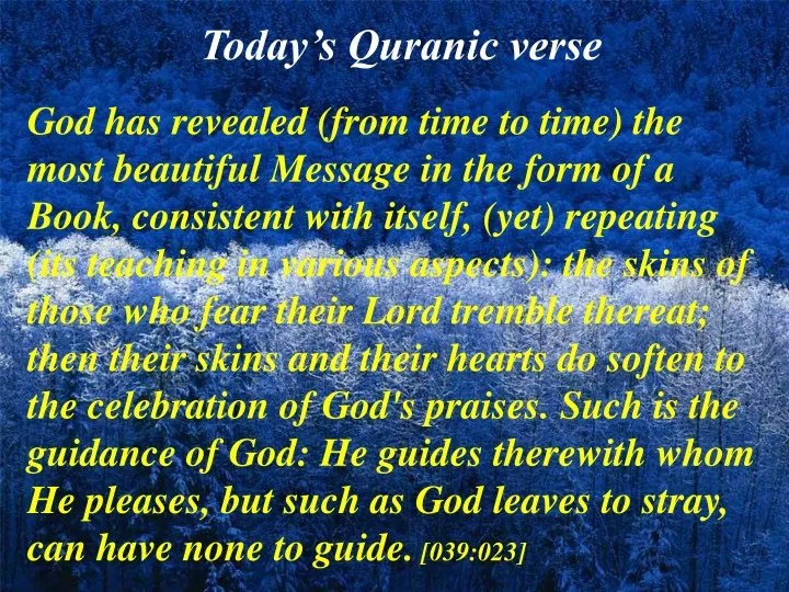 today s quranic verse