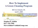 Implementing a Green Cleaning Program for a Sustainable Environment - slide 1