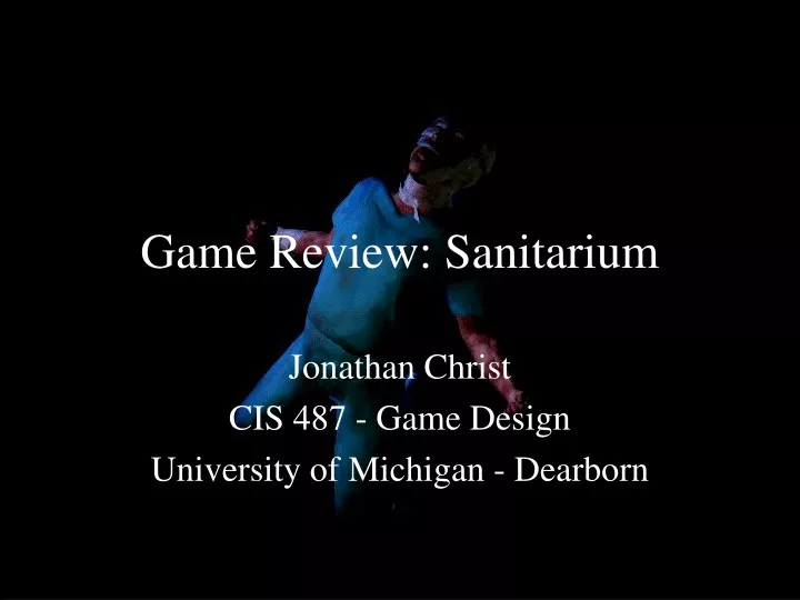 game review sanitarium