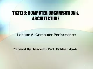 TK2123:  COMPUTER ORGANISATION &amp; ARCHITECTURE