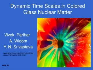 Dynamic Time Scales in Colored Glass Nuclear Matter