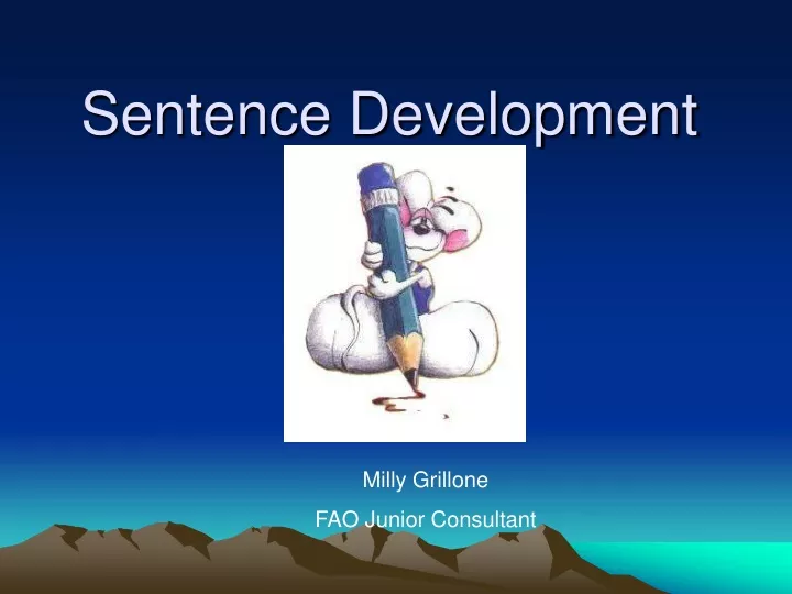 sentence development