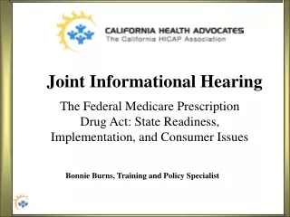 Joint Informational Hearing