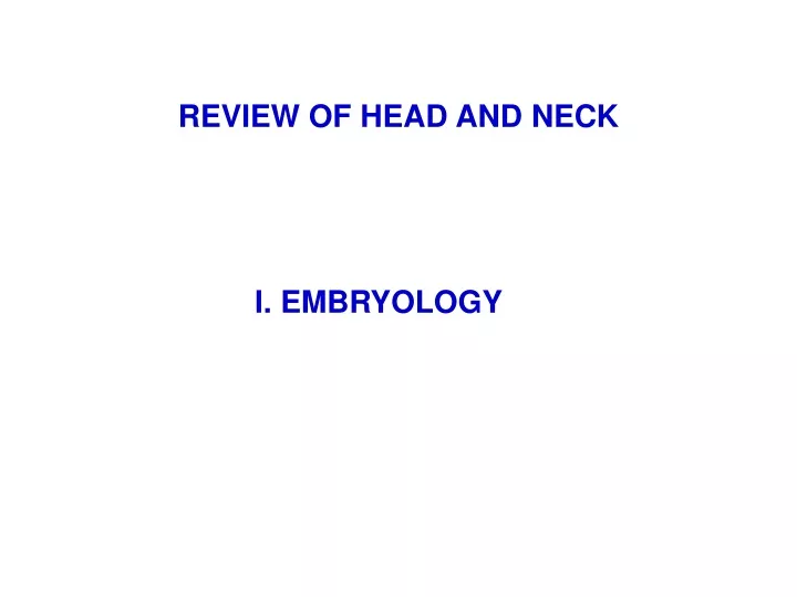 review of head and neck