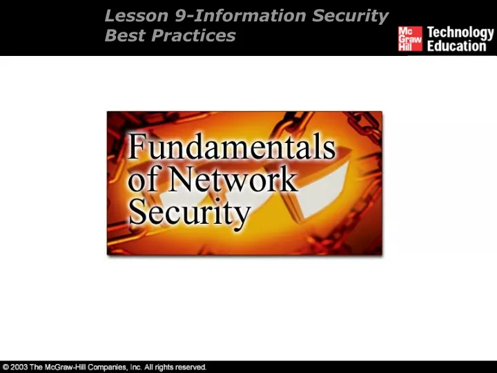 lesson 9 information security best practices