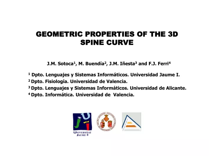 geometric properties of the 3d spine curve