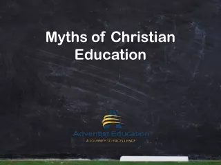 Myths of Christian Education