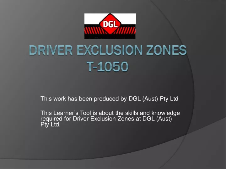 driver exclusion zones t 1050