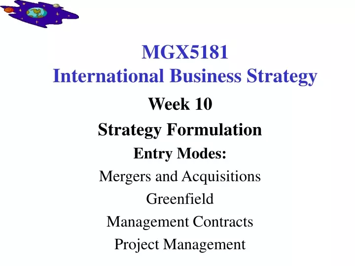 mgx5181 international business strategy