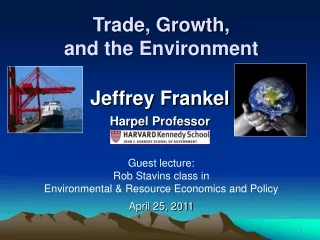 Trade, Growth, and the Environment