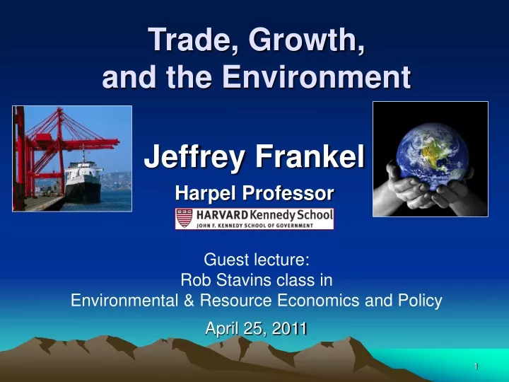 trade growth and the environment