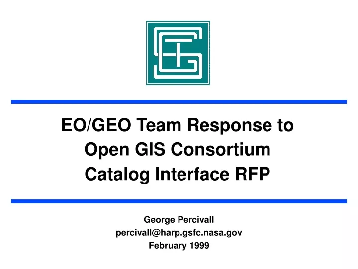 eo geo team response to open gis consortium catalog interface rfp