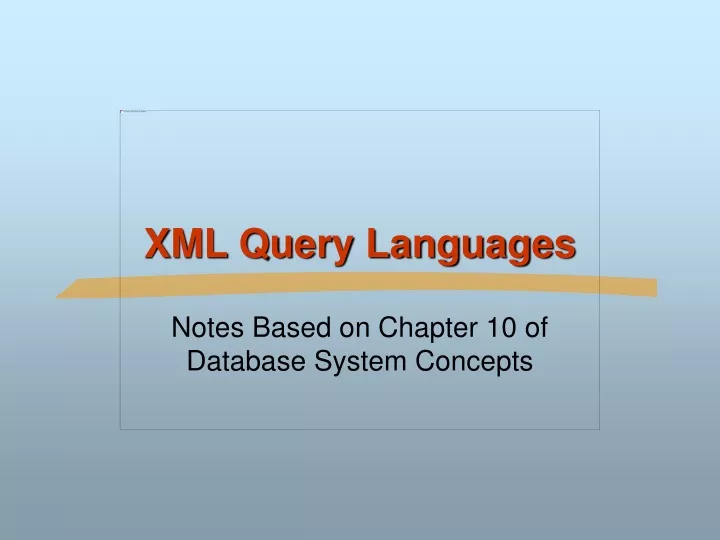 xml query languages
