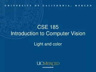 cse 185 introduction to computer vision