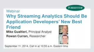 Webinar Why Streaming Analytics Should Be Application Developers’ New Best Friend
