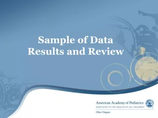 Sample of Data Results and Review