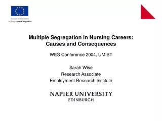 Multiple Segregation in Nursing Careers: Causes and Consequences
