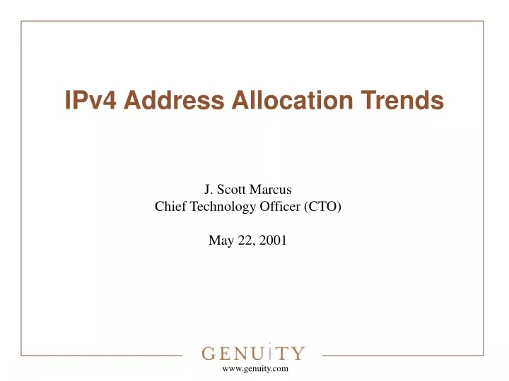 ipv4 address allocation trends