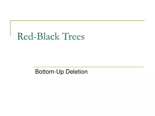 Red-Black Trees