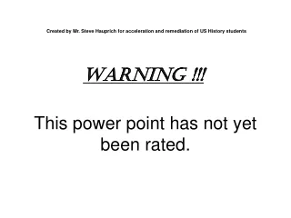 This power point has not yet been rated.