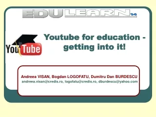 Youtube for education - getting into it!