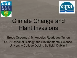 Climate Change and Plant Invasions