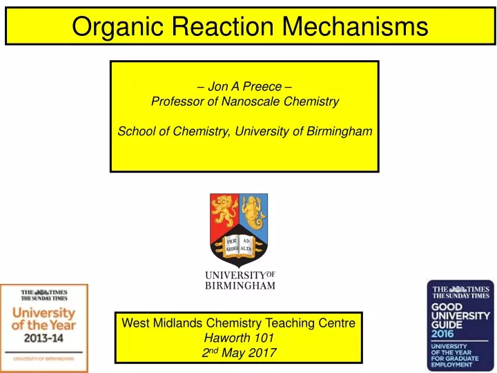 organic reaction mechanisms