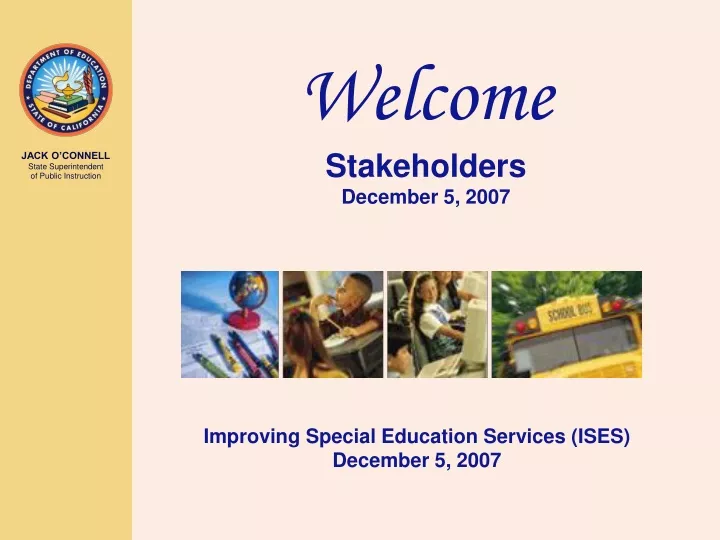 welcome stakeholders december 5 2007