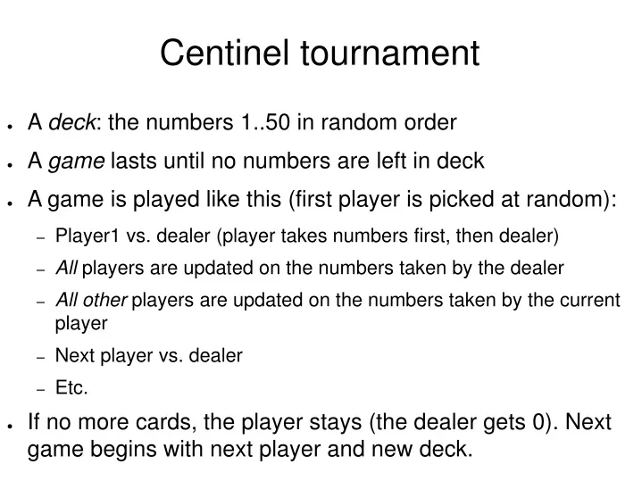 centinel tournament