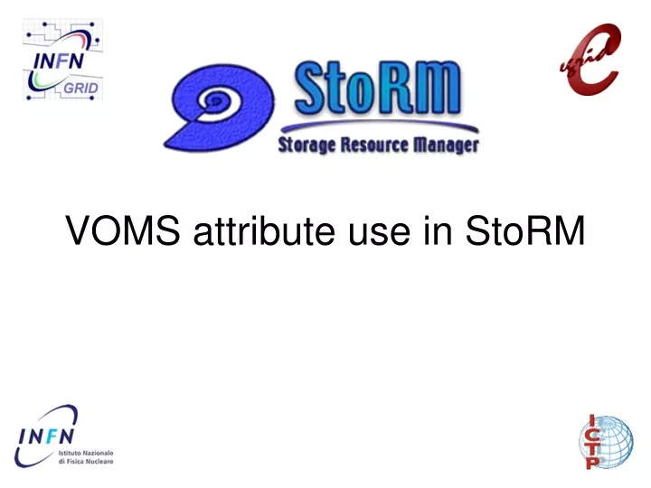 voms attribute use in storm
