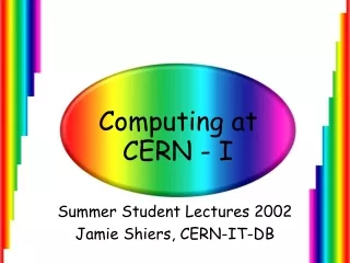 Computing at CERN - I