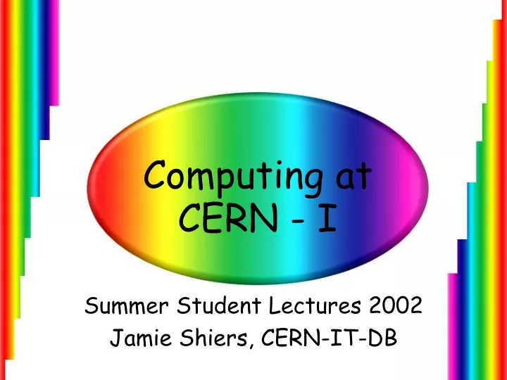 computing at cern i
