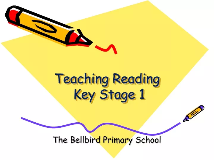 teaching reading key stage 1