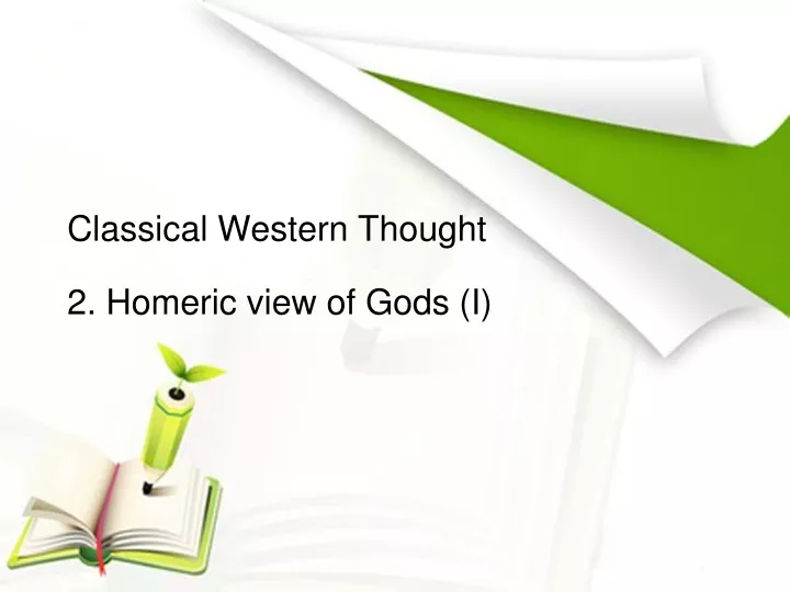 classical western thought