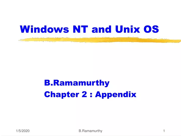 windows nt and unix os
