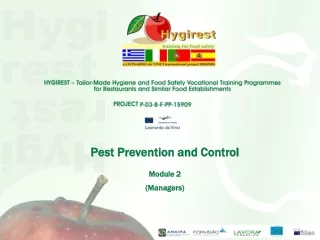 Pest Prevention and Control Module 2 (Managers)