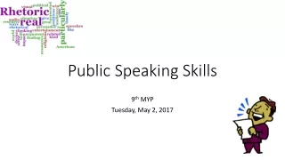 Public Speaking Skills