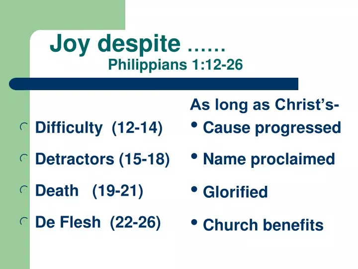 joy despite philippians 1 12 26