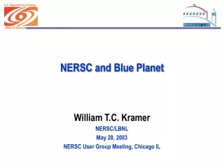 NERSC and Blue Planet
