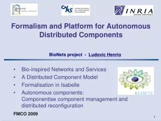 Formalism and Platform for Autonomous Distributed Components