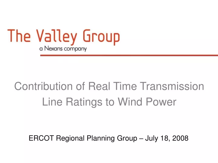 contribution of real time transmission line ratings to wind power