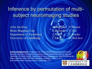 Inference by permutation of multi-subject neuroimaging studies